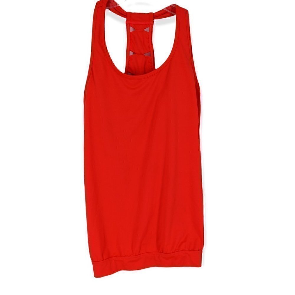 Athleta XS Coral Sizzle XO Tank Top Orange Small